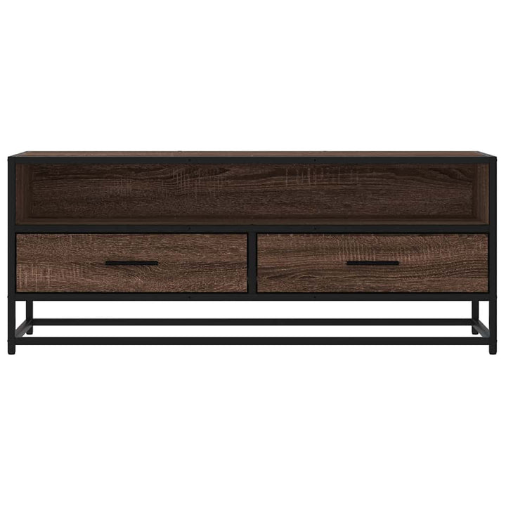 Tv-Bänk 100X34,5X40 Cm Konstruerat Trä Och Metall