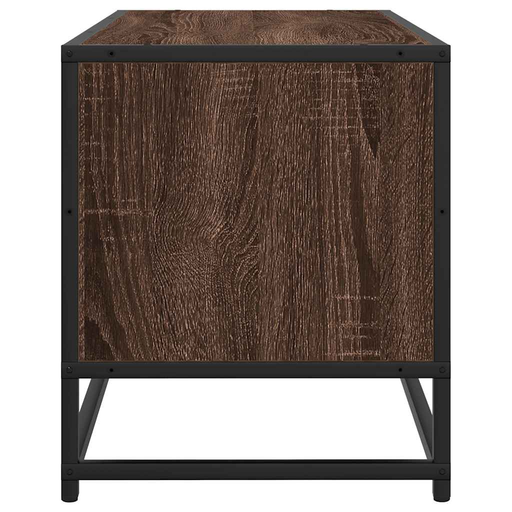 Tv-Bänk 100X34,5X40 Cm Konstruerat Trä Och Metall