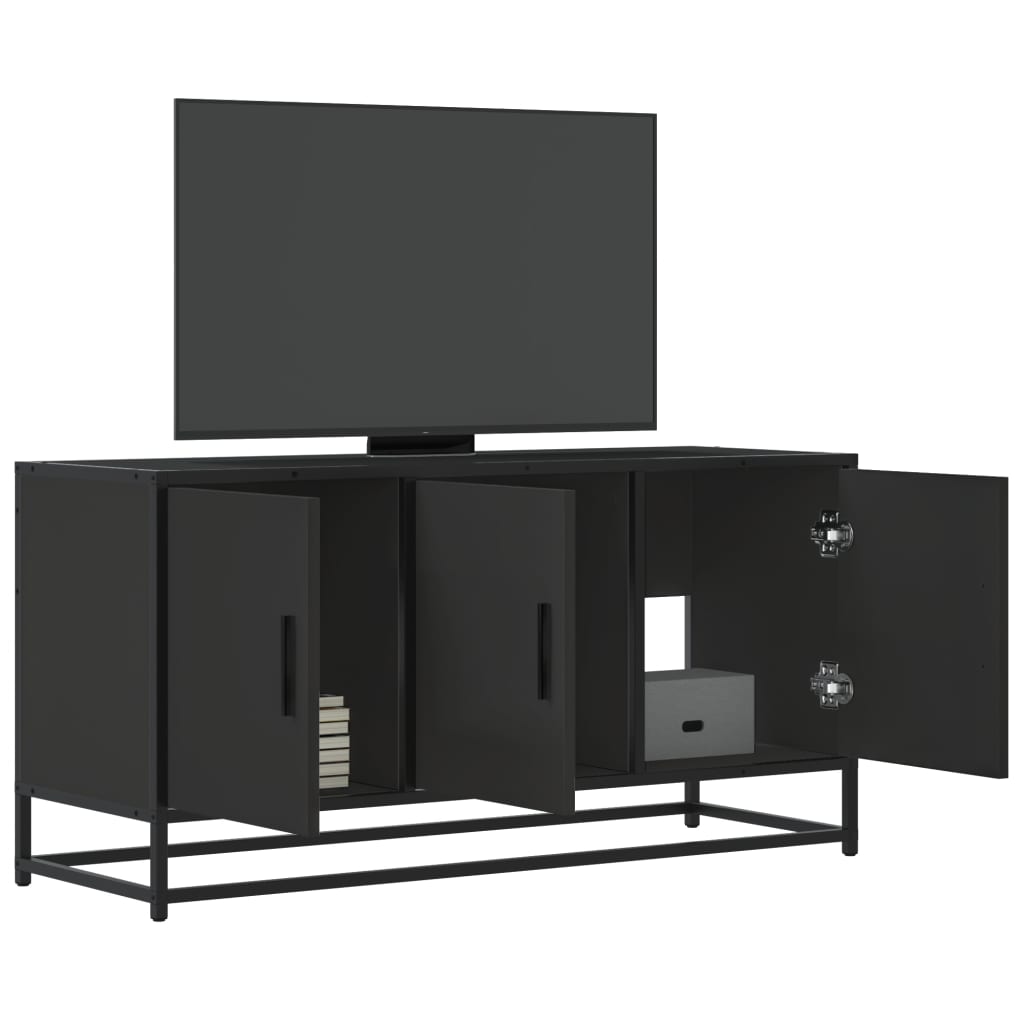 Tv-Bänk Sonoma-Ek 100X35X50 Cm Konstruerat Trä Och Metall