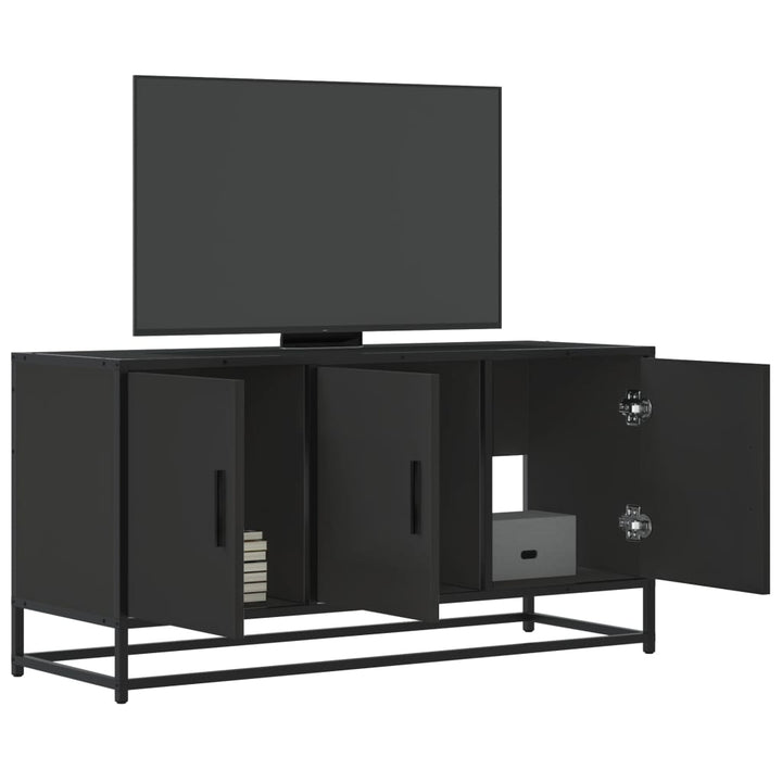 Tv-Bänk Sonoma-Ek 100X35X50 Cm Konstruerat Trä Och Metall