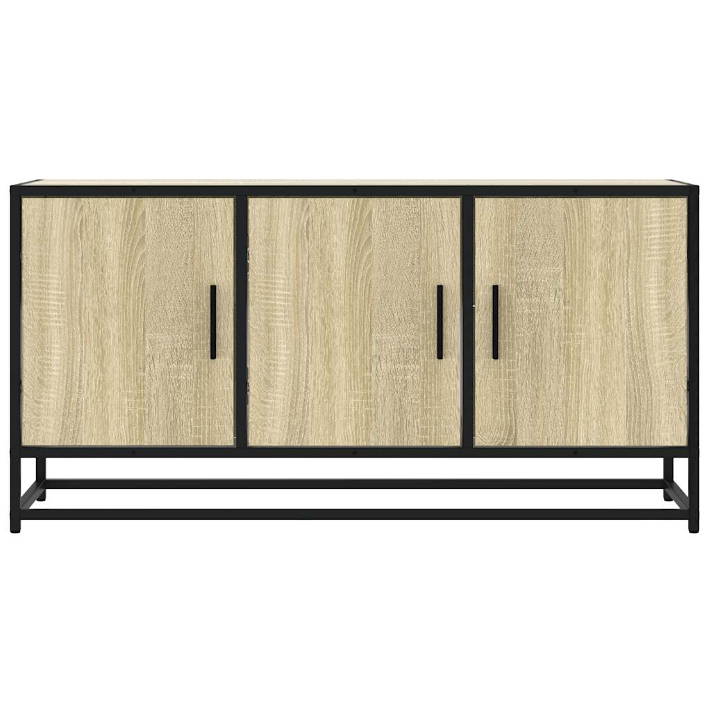 Tv-Bänk Sonoma-Ek 100X35X50 Cm Konstruerat Trä Och Metall