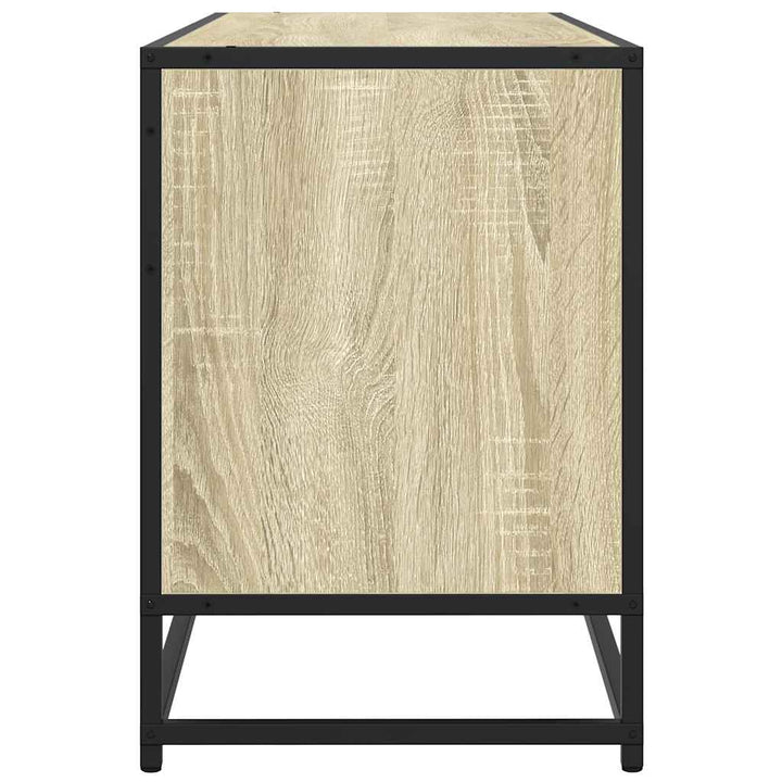 Tv-Bänk Sonoma-Ek 100X35X50 Cm Konstruerat Trä Och Metall