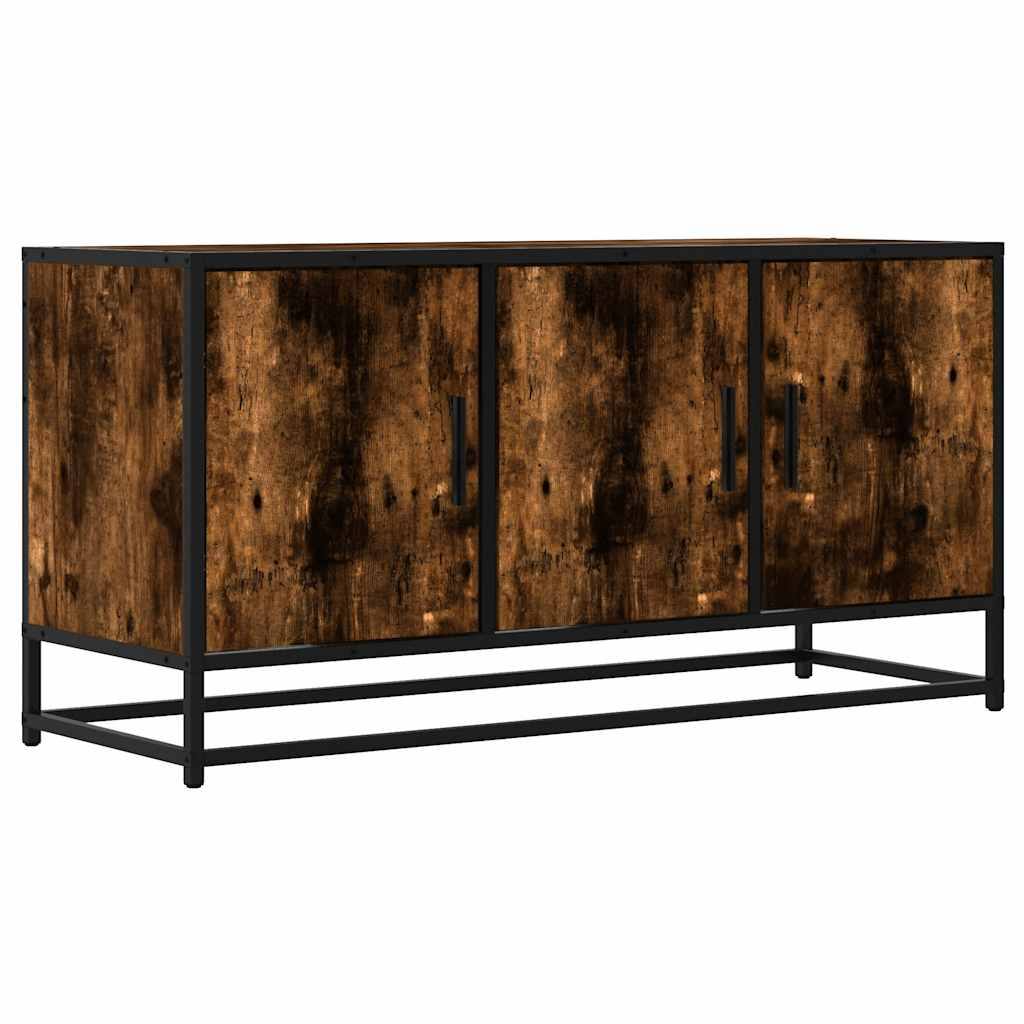 Tv-Bänk 100X35X50 Cm Konstruerat Trä Och Metall