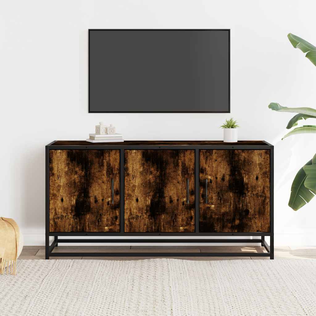 Tv-Bänk 100X35X50 Cm Konstruerat Trä Och Metall