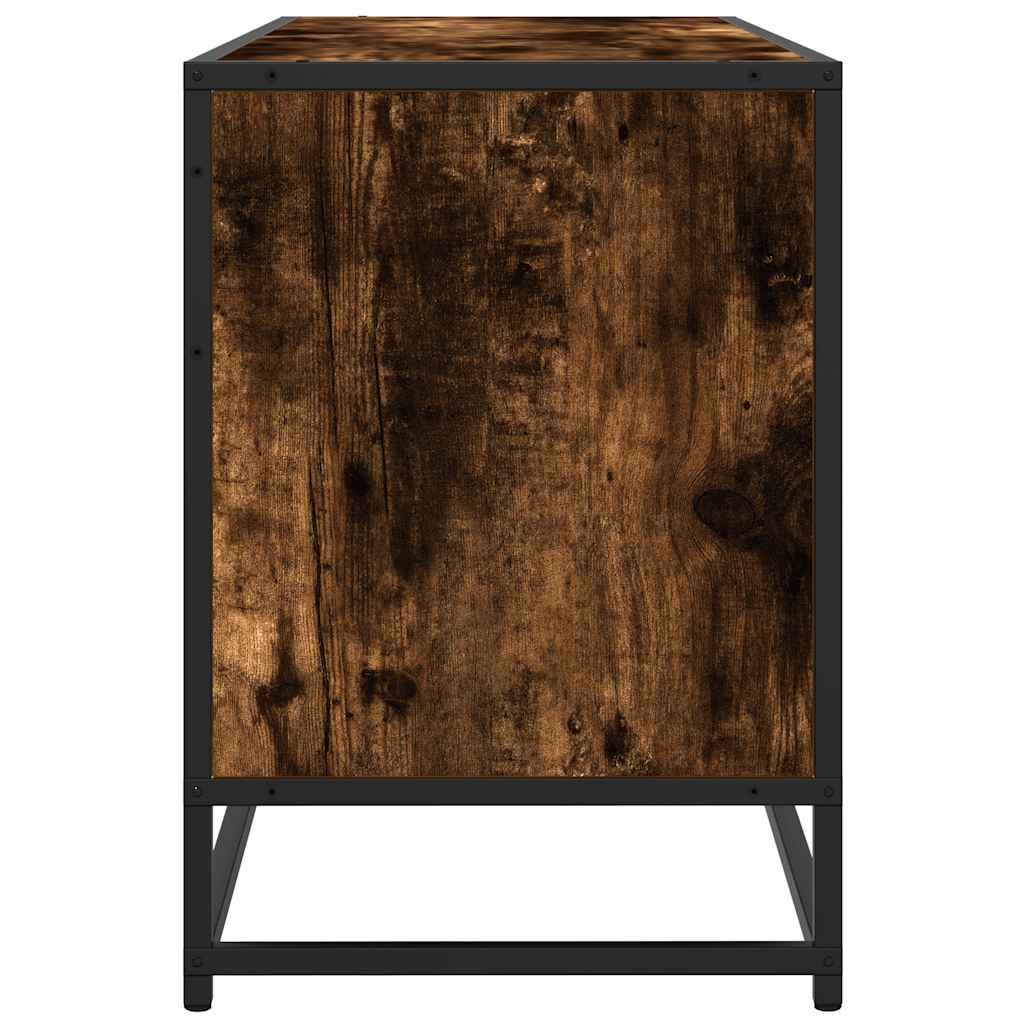 Tv-Bänk 100X35X50 Cm Konstruerat Trä Och Metall