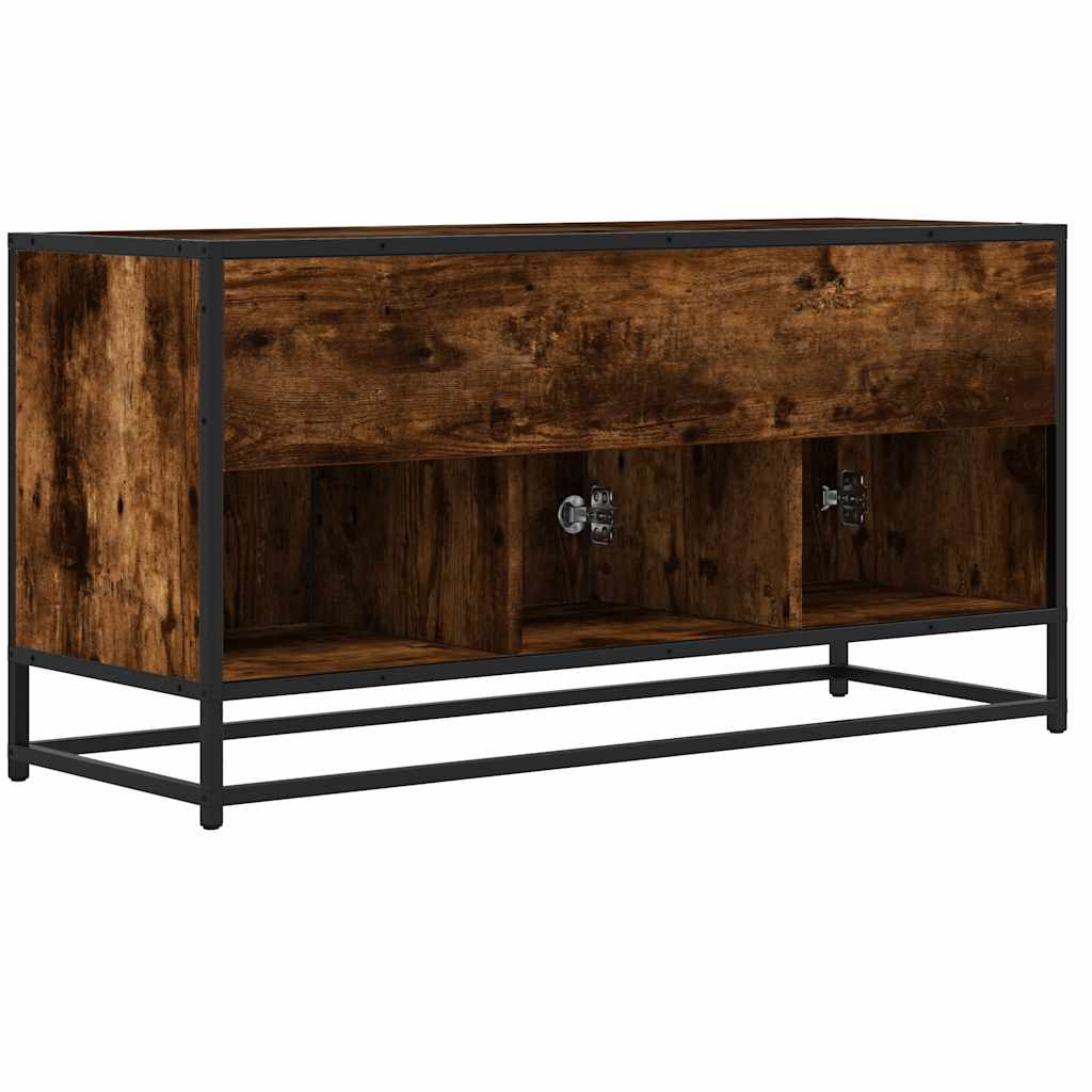 Tv-Bänk 100X35X50 Cm Konstruerat Trä Och Metall