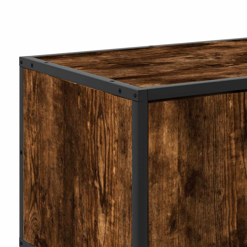 Tv-Bänk 100X35X50 Cm Konstruerat Trä Och Metall