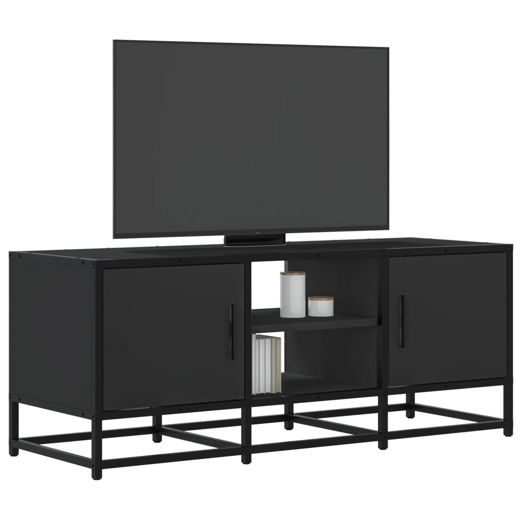 Tv-Bänk 120X35X41 Cm Konstruerat Trä Och Metall