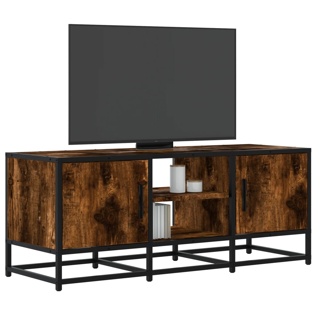 Tv-Bänk 120X35X41 Cm Konstruerat Trä Och Metall