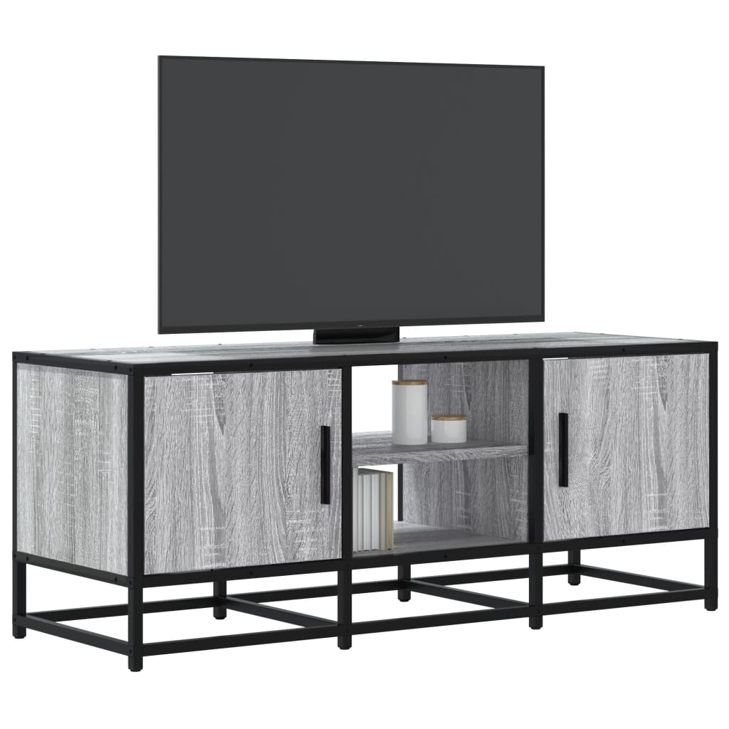 Tv-Bänk 120X35X41 Cm Konstruerat Trä Och Metall