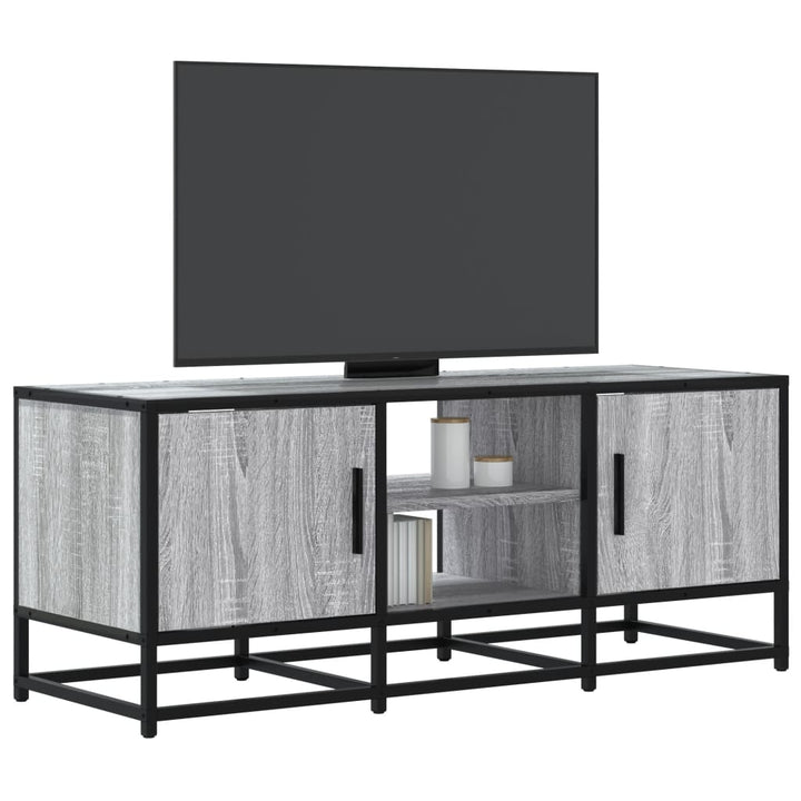 Tv-Bänk 120X35X41 Cm Konstruerat Trä Och Metall