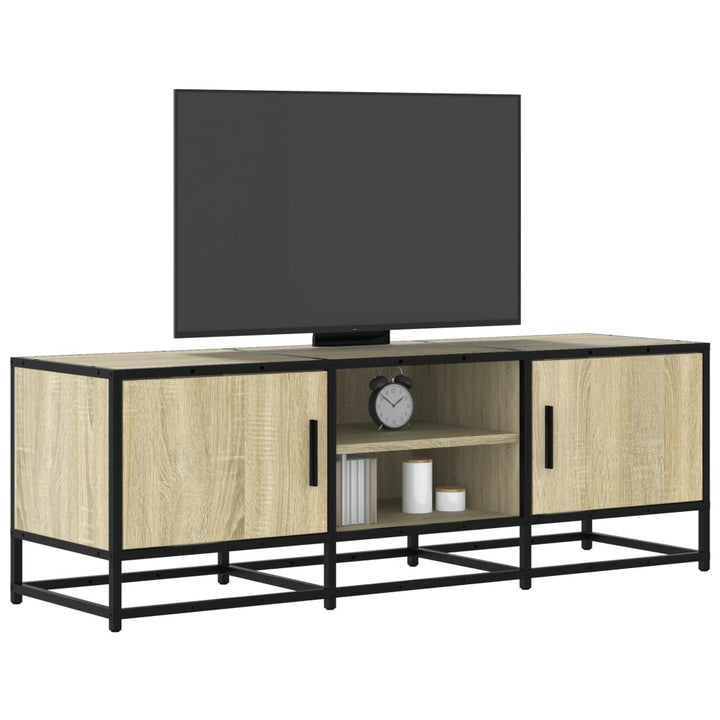 Tv-Bänk 120X35X41 Cm Konstruerat Trä Och Metall