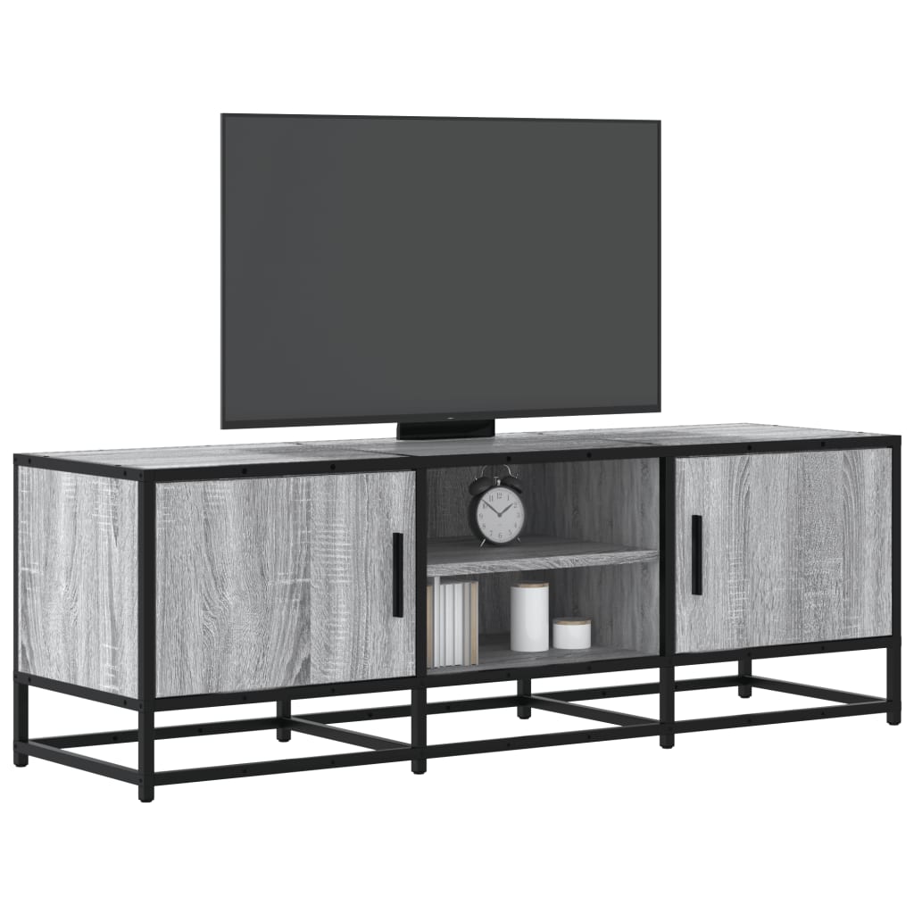 Tv-Bänk 120X35X41 Cm Konstruerat Trä Och Metall
