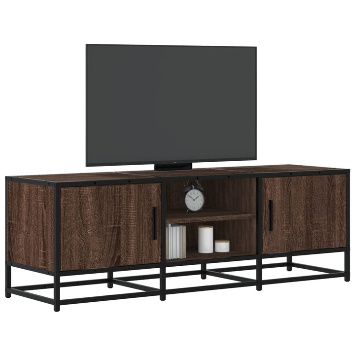 Tv-Bänk 120X35X41 Cm Konstruerat Trä Och Metall
