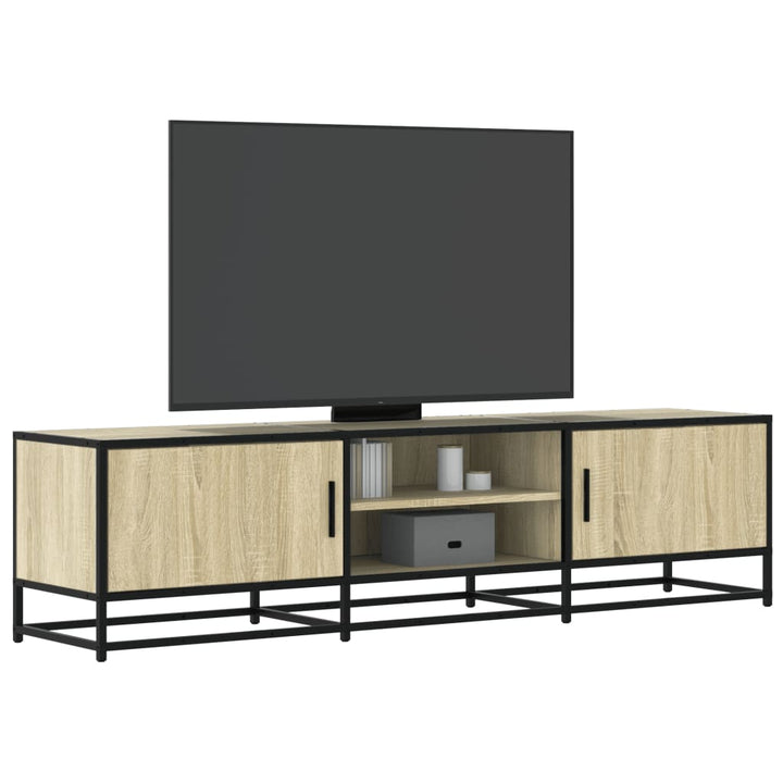 Tv-Bänk 120X35X41 Cm Konstruerat Trä Och Metall