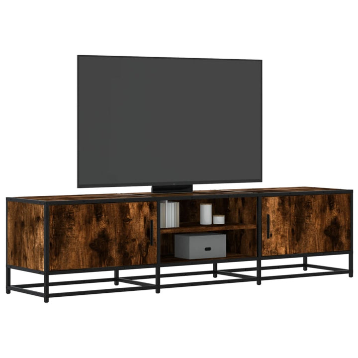 Tv-Bänk 120X35X41 Cm Konstruerat Trä Och Metall