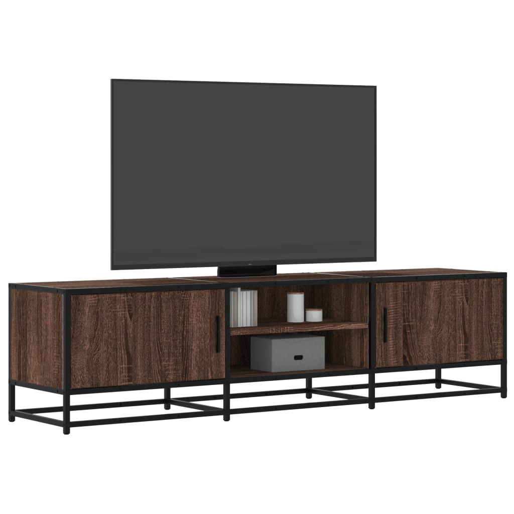 Tv-Bänk 120X35X41 Cm Konstruerat Trä Och Metall