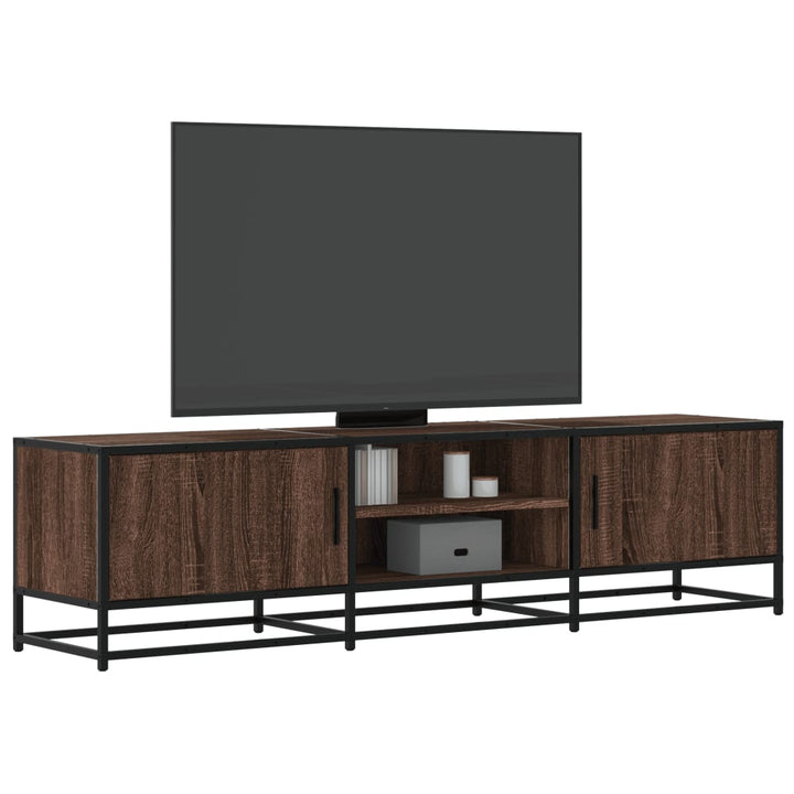 Tv-Bänk 120X35X41 Cm Konstruerat Trä Och Metall