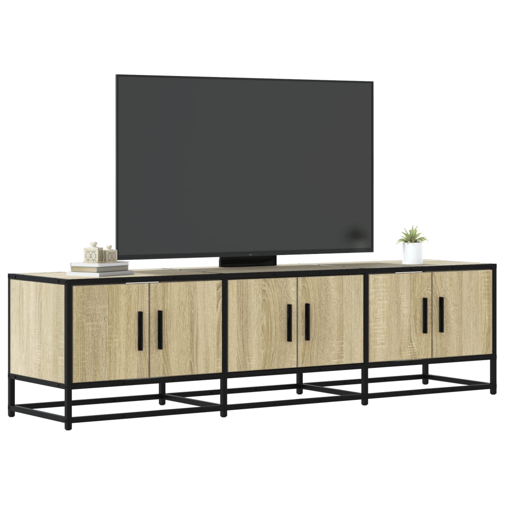 Tv-Bänk 150X35X41 Cm Konstruerat Trä Och Metall