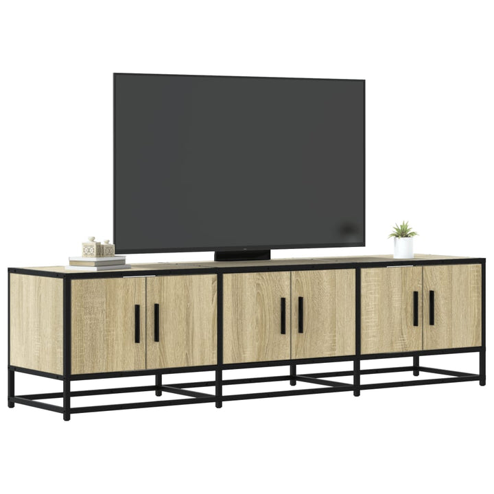 Tv-Bänk 150X35X41 Cm Konstruerat Trä Och Metall