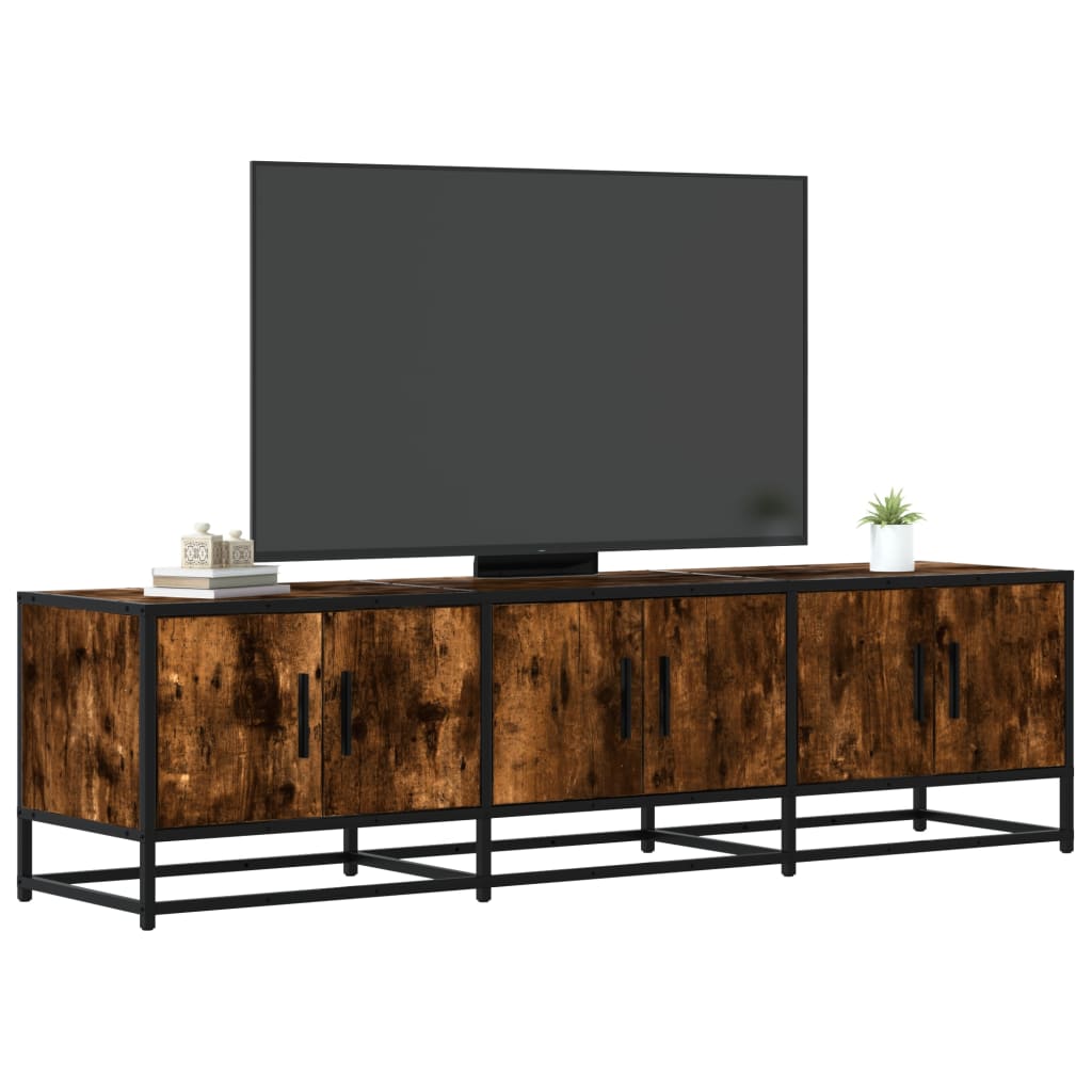Tv-Bänk 150X35X41 Cm Konstruerat Trä Och Metall