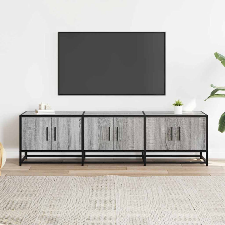Tv-Bänk 150X35X41 Cm Konstruerat Trä Och Metall