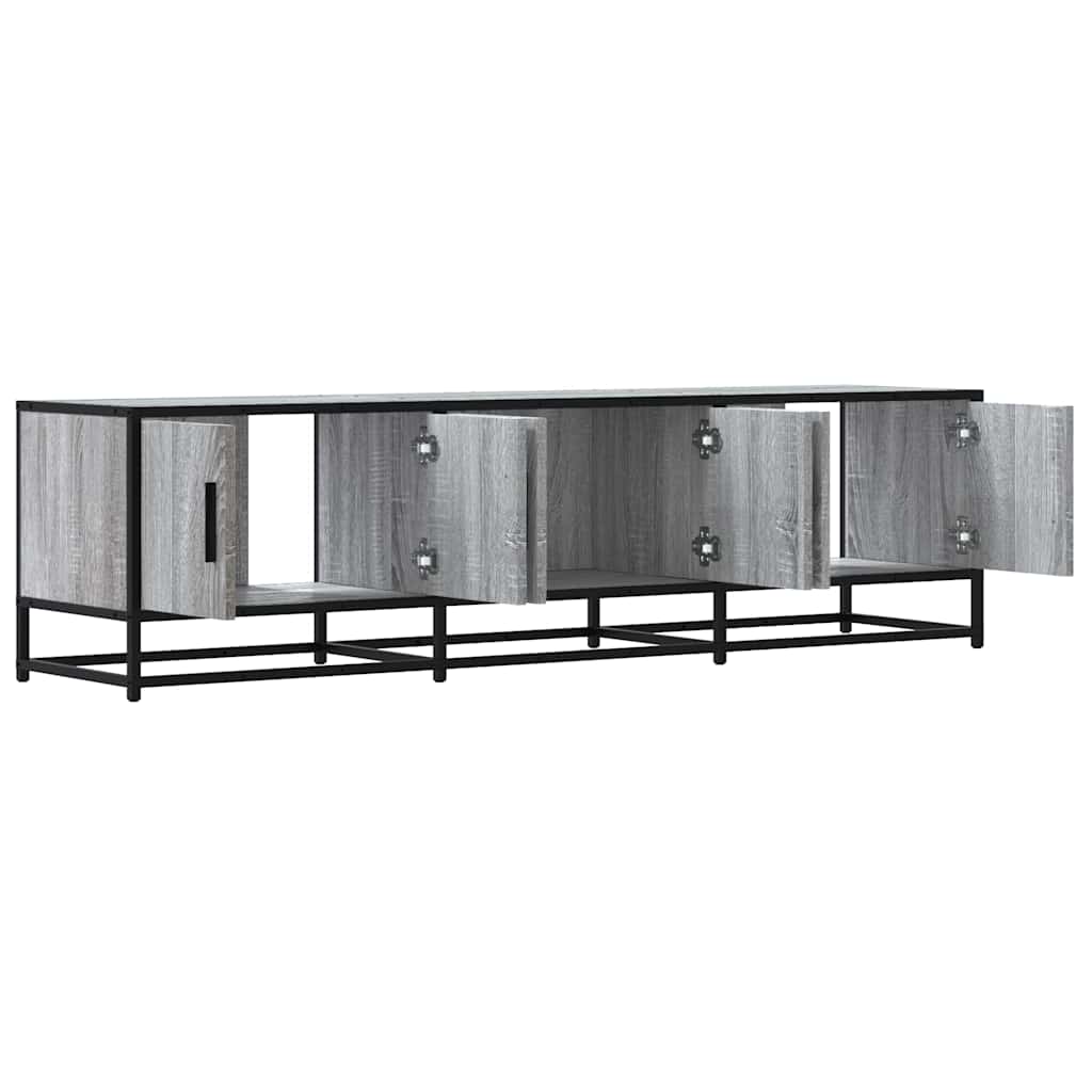 Tv-Bänk 150X35X41 Cm Konstruerat Trä Och Metall
