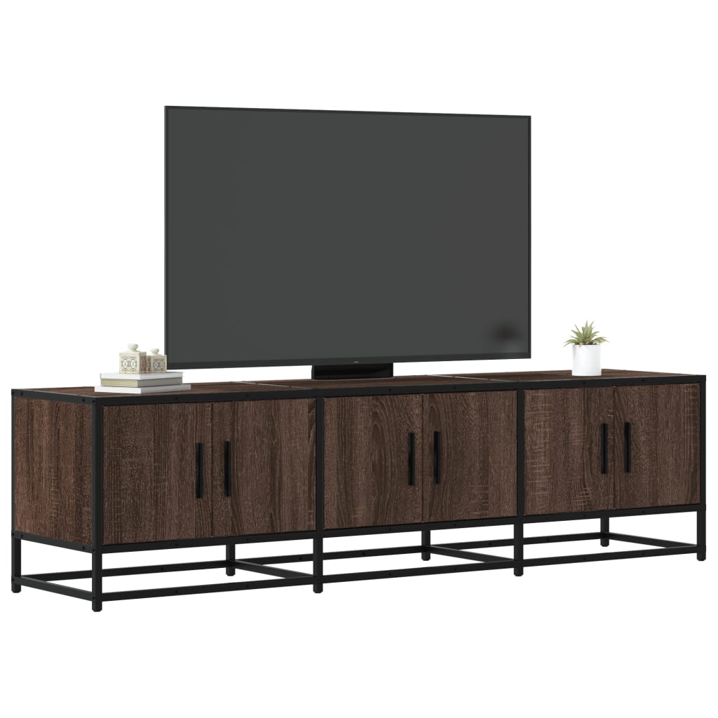 Tv-Bänk 150X35X41 Cm Konstruerat Trä Och Metall