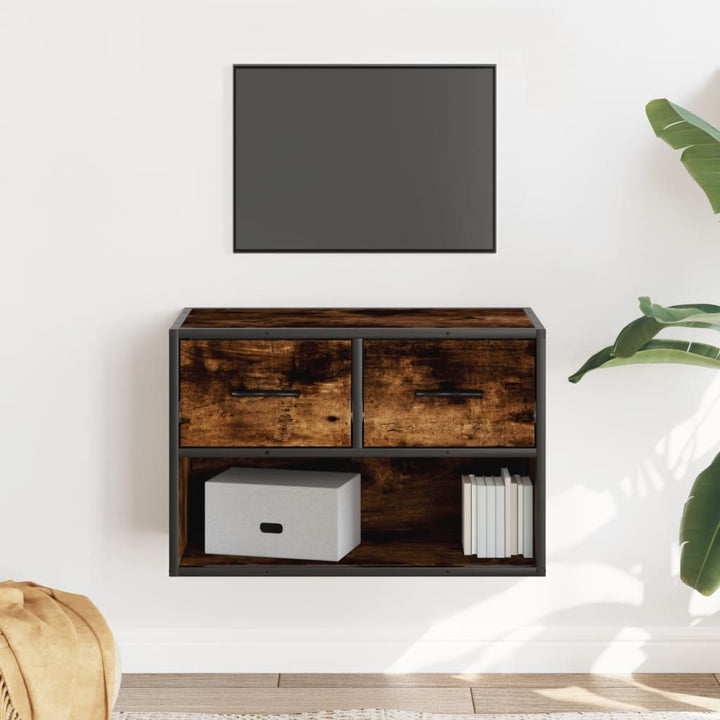 Tv-Bänk 80X31X39,5 Cm Konstruerat Trä Och Metall