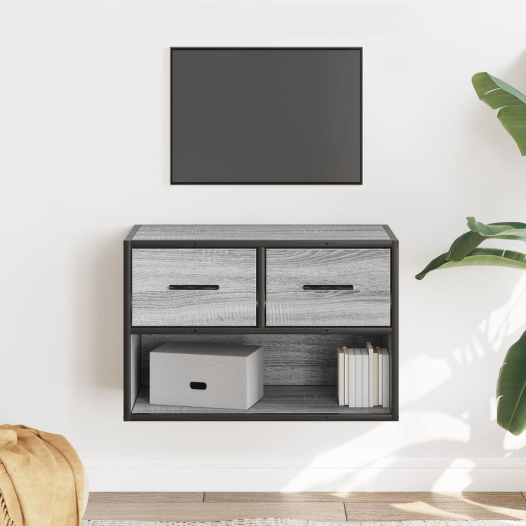 Tv-Bänk 80X31X39,5 Cm Konstruerat Trä Och Metall