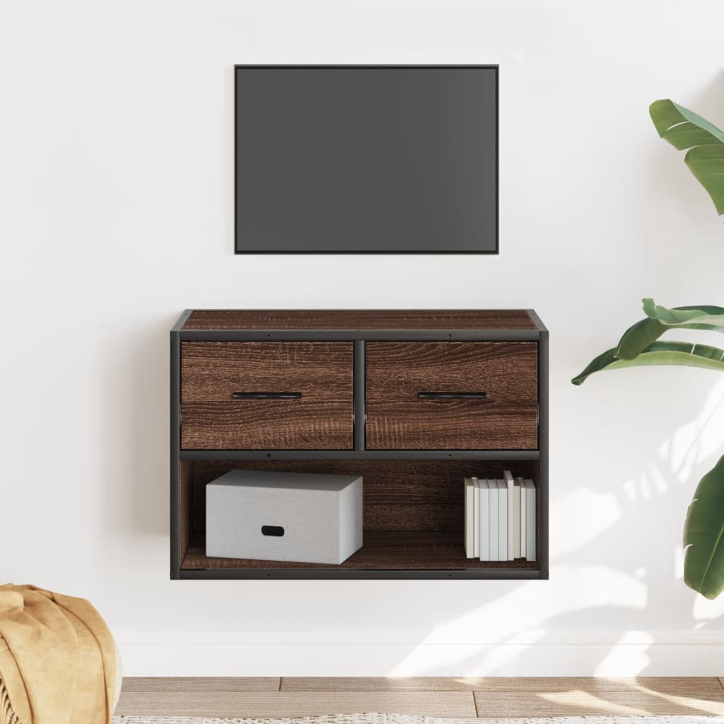 Tv-Bänk 80X31X39,5 Cm Konstruerat Trä Och Metall