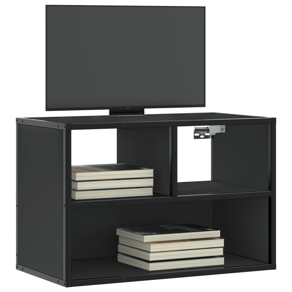 Tv-Bänk 80X31X39,5 Cm Konstruerat Trä Och Metall