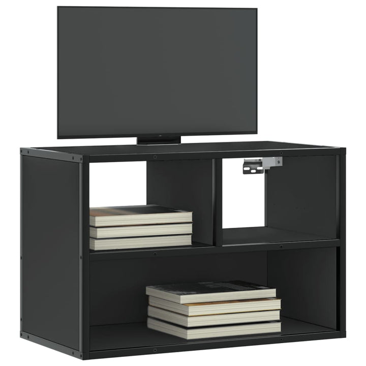 Tv-Bänk 80X31X39,5 Cm Konstruerat Trä Och Metall