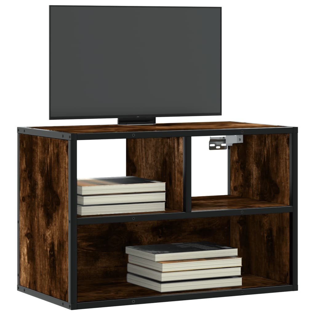 Tv-Bänk 80X31X39,5 Cm Konstruerat Trä Och Metall
