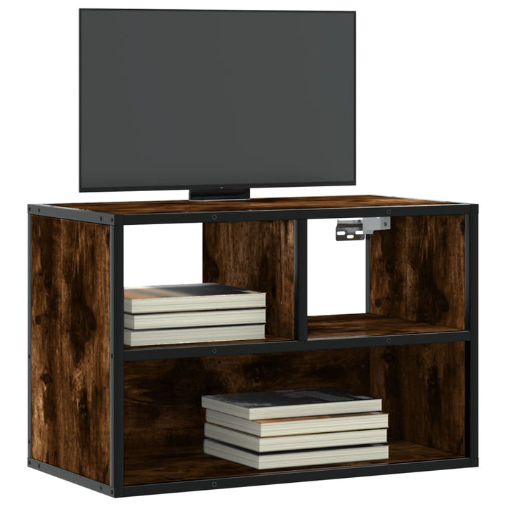 Tv-Bänk 80X31X39,5 Cm Konstruerat Trä Och Metall