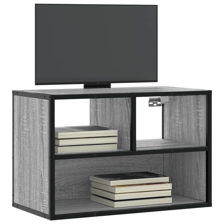 Tv-Bänk 80X31X39,5 Cm Konstruerat Trä Och Metall