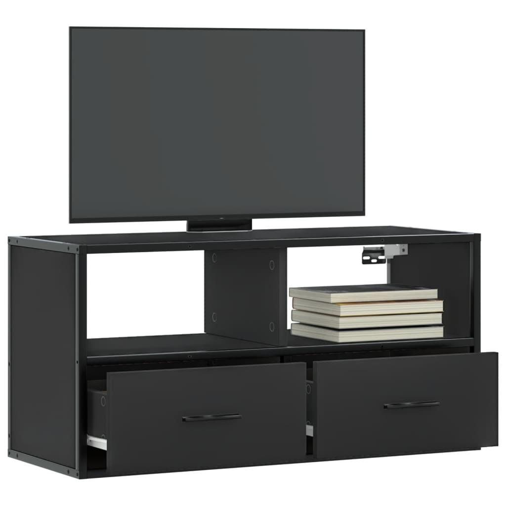 Tv-Bänk 80X31X39,5 Cm Konstruerat Trä Och Metall