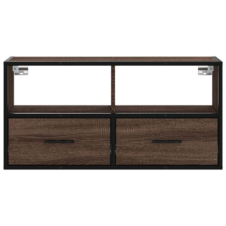 Tv-Bänk 80X31X39,5 Cm Konstruerat Trä Och Metall