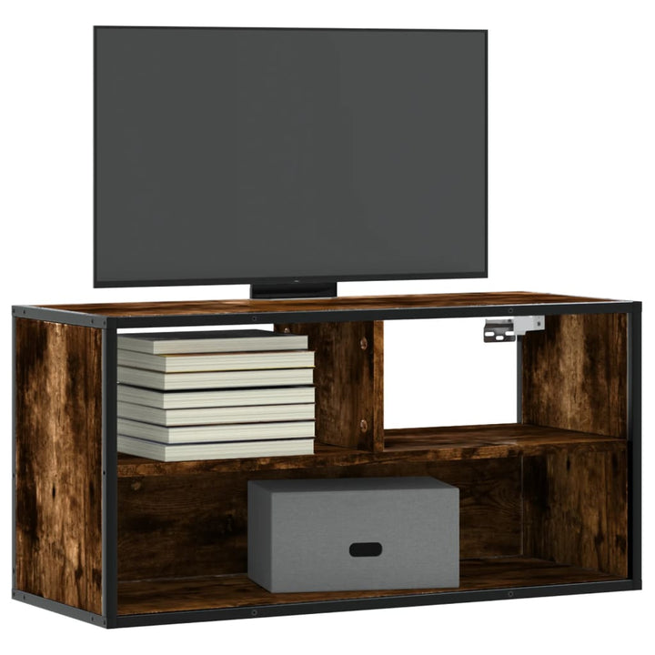 Tv-Bänk 80X31X39,5 Cm Konstruerat Trä Och Metall