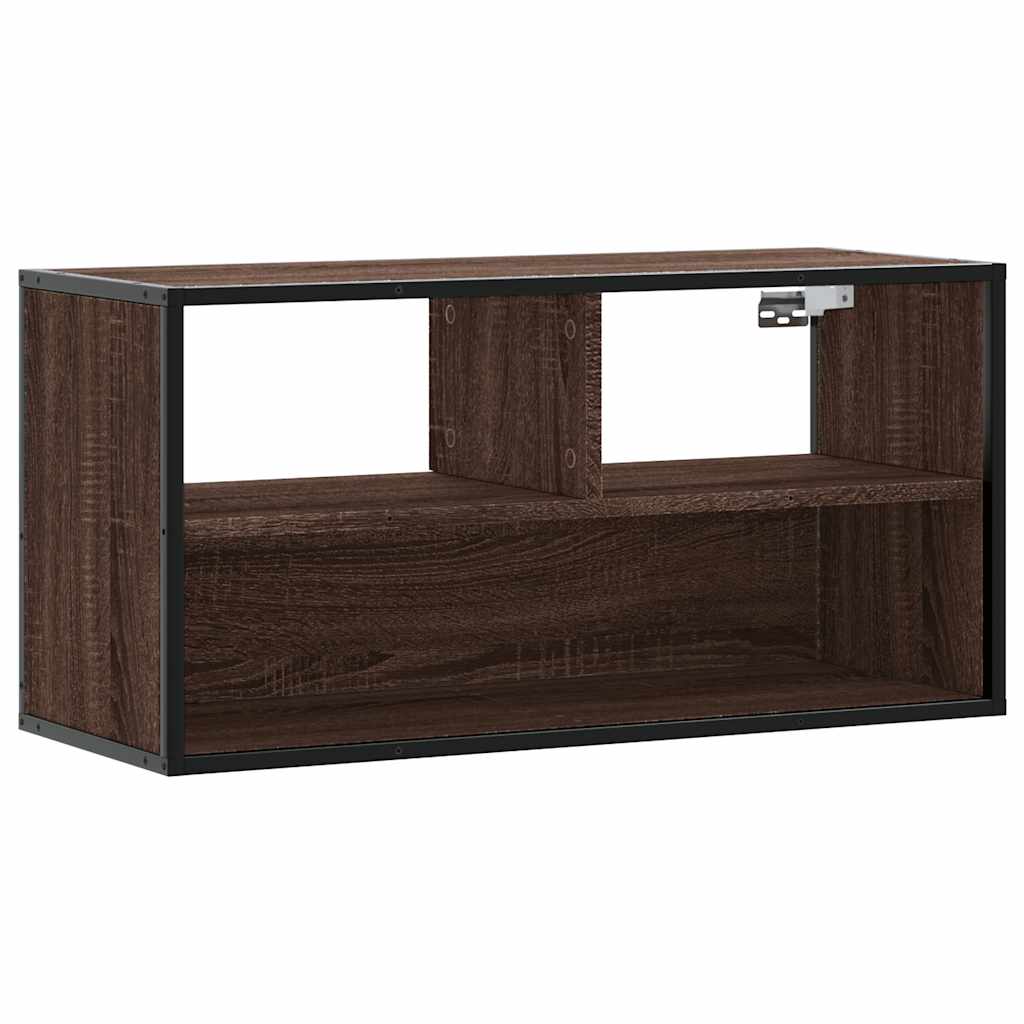 Tv-Bänk 80X31X39,5 Cm Konstruerat Trä Och Metall