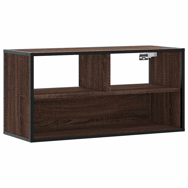 Tv-Bänk 80X31X39,5 Cm Konstruerat Trä Och Metall