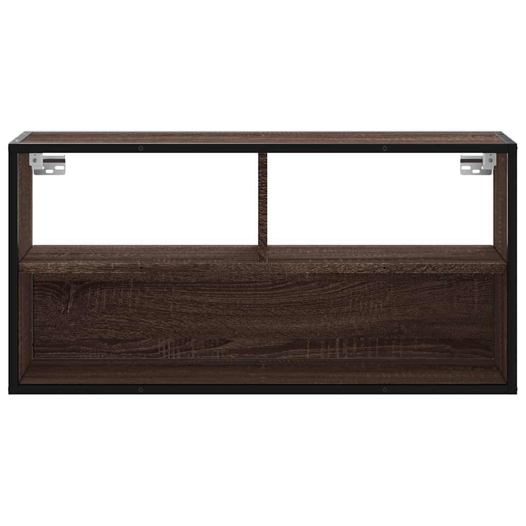 Tv-Bänk 80X31X39,5 Cm Konstruerat Trä Och Metall