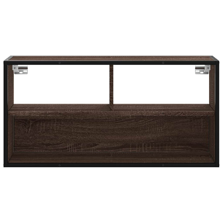 Tv-Bänk 80X31X39,5 Cm Konstruerat Trä Och Metall