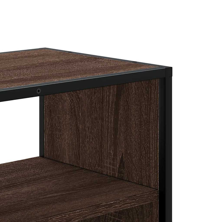 Tv-Bänk 80X31X39,5 Cm Konstruerat Trä Och Metall