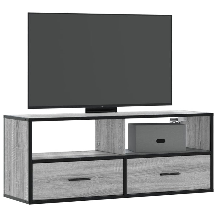 Tv-Bänk 80X31X39,5 Cm Konstruerat Trä Och Metall