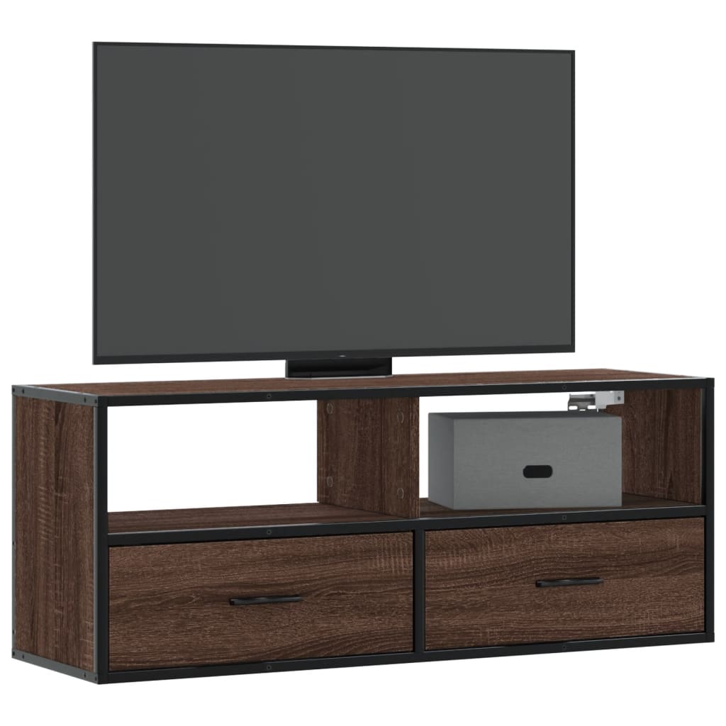 Tv-Bänk 80X31X39,5 Cm Konstruerat Trä Och Metall