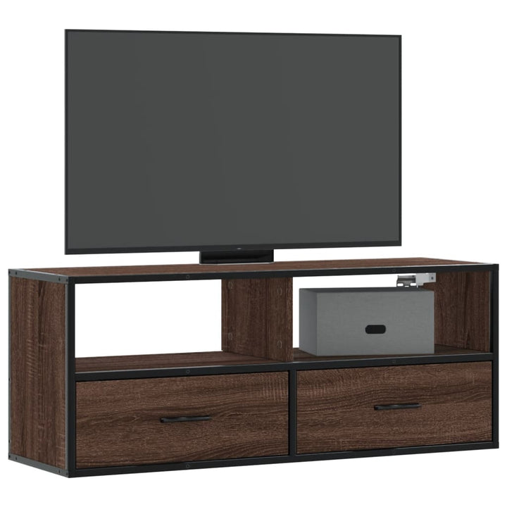 Tv-Bänk 80X31X39,5 Cm Konstruerat Trä Och Metall