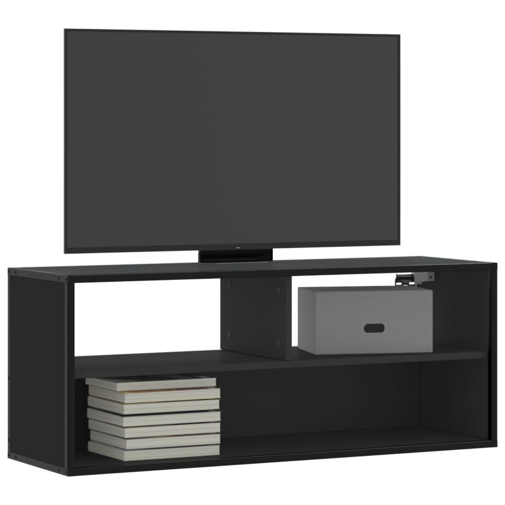 Tv-Bänk 80X31X39,5 Cm Konstruerat Trä Och Metall