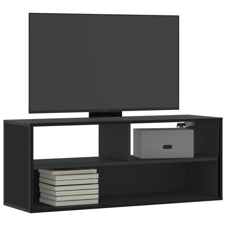 Tv-Bänk 80X31X39,5 Cm Konstruerat Trä Och Metall