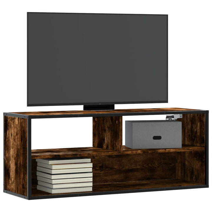 Tv-Bänk 80X31X39,5 Cm Konstruerat Trä Och Metall